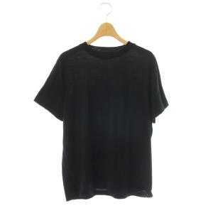 26SS Prime wool jersey Tシャツ カットソー 半袖 ブラック /HK OS