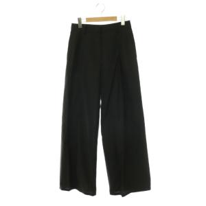 26SS SOFT LAWN OS WD OLT TRSR A ワイドパンツ タック 00 ブラック /HK
