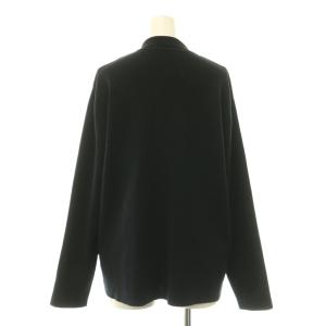 ebure Cotton Silk knit Jacket  コットンシルクニットジャケット ダブル ストレッチ 黒