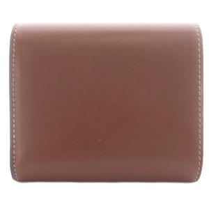 CELINE スモールフラップウォレット トリオンフ 三つ折り レザー タン 10D783BZG