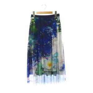 25SS NIGHT BLOOMING WATER LILY PRINT SKIRT チュールスカート
