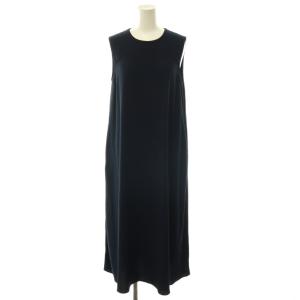 26SS  FLOW MEDDY DRESS ワンピース ドレス ロング ノースリーブ 38 濃紺 ダークネイビー