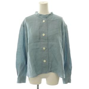 24SS SHIRTING LINEN シャツ リネン 長袖 2 ライトブルー /HK OS