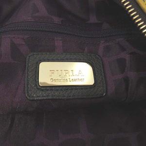 FURLA F5917 ハンドバッグ ショルダーバッグ シュリンクレザー 2way レザー イエロー