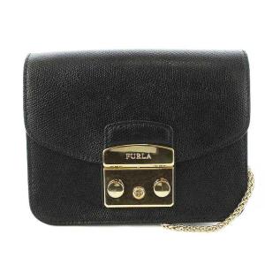 メトロポリス ショルダーバッグ ポシェット ミニ チェーン 黒