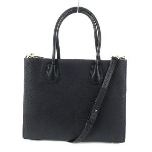 MICHAEL KORS MERCER メッセンジャーショルダーバッグ 2WAY ショルダーバッグ ハンドバッグ レザー 紺 ネイビー