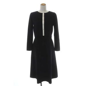 セットアップ ワンピース カーディガン フレア F ブラック