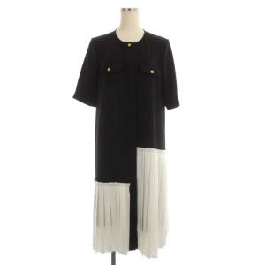 GRACE CONTINENTAL ワンピース プリーツ 36 ブラック