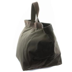 Hervé Chapelier コーデュラ舟型トートL ハンドバッグ 茶