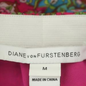DIANE von FURSTENBERG フレアスカート マキシ ロング 花柄 シルク M マルチカラー