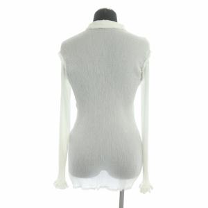 me ISSEY MIYAKE シャツ 長袖 ストレッチ シアー ホワイト