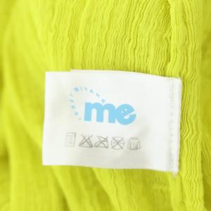me ISSEY MIYAKE タンクトップ ノースリーブ Uネック 黄色 イエロー