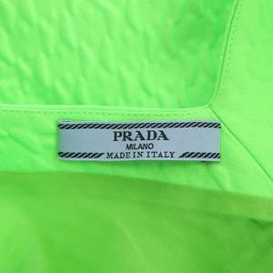 PRADA 18SS ノースリーブワンピース 38 ライムグリーン