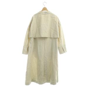ENFOLD 20SS オーバーサイズコート アウター ロング リネン 36 ライトベージュ