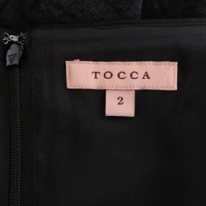 TOCCA 19AW 洗える RIBBON DANCE PRINT リボンダンスプリント ドレス ハートネック