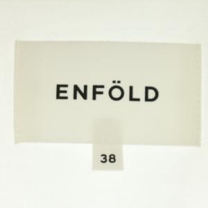 ENFOLD タイプライタースキッパーシャツ プルオーバー 長袖 38 白 ホワイト