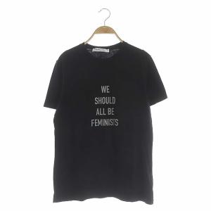 Christian Dior We Should All Be Feminists Tシャツ ロゴ L 黒