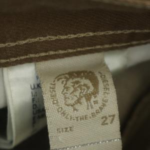 DIESEL BELTHER パンツ 3Dデニム ジーンズ カラートリートメント スリムテーパード 27 ブラウン