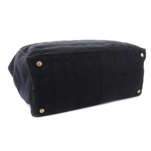 CHANEL トートバッグ ニュートラベルライン MM ナイロン ジャガード ココマーク ブラック