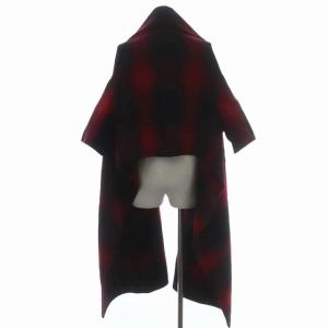 MADISONBLUE 20AW CHAMBRAY チェック ガウンコート S 赤 黒