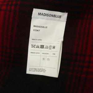 MADISONBLUE 20AW CHAMBRAY チェック ガウンコート S 赤 黒