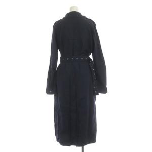 CELINE DEPOSE トレンチコート コットン ベルト付 34 紺