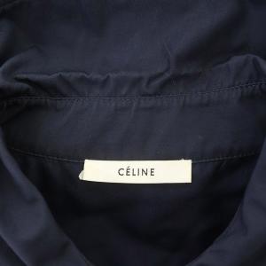CELINE DEPOSE トレンチコート コットン ベルト付 34 紺
