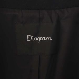 Diagram GRACE CONTINENTAL 21AW ファーカフスロングコート 38 黒