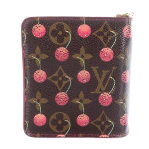 LOUIS VUITTON モノグラムチェリー コンパクトジップ 財布 二つ折り 