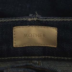 MOTHER INSIDER CROP STEP FRAY デニムパンツ ストレート カットオフ ブルー