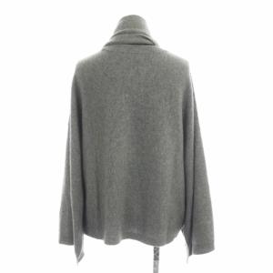 ADORE ニット セーター 長袖 カシミア ワイド 袖スリット スヌード付 38 グレー