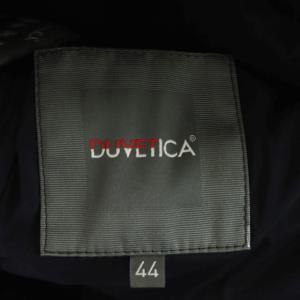 DUVETICA ESTERNO AUBER ダウンコート ジップアップ スタンドカラー ミディアム丈 44 紺 ネイビー