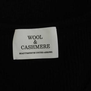 BEAUTY&YOUTH UNITED ARROWS ウールカシミヤVネックニットプルオーバー セーター 長袖 ブラック