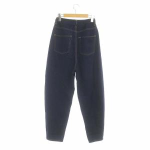 nagonstans Oval U デニムパンツ ジーンズ テーパード ハイウエスト サルエル 36 紺 ネイビー