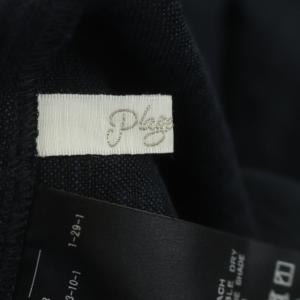 Plage 21SS LI Caftan ワンピース ロング 七分袖 スリット ボリュームスリーブ 38 ネイビー