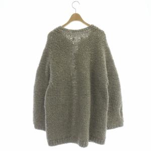 nest Robe ペルーハンドニットカーディガン ローゲージ 長袖 F グレージュ