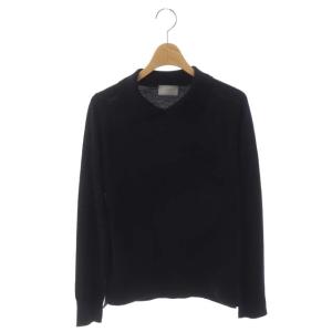 × ジョンスメドレー JOHN SMEDLEY プルオーバー ニット セーター 長袖 胸ポケット 2 紺 ネイビー