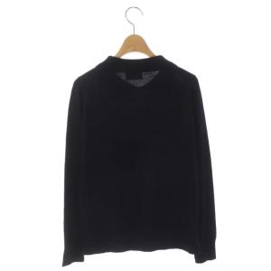 MARGARET HOWELL × ジョンスメドレー JOHN SMEDLEY プルオーバー ニット セーター 長袖 胸ポケット 2 紺 ネイビー