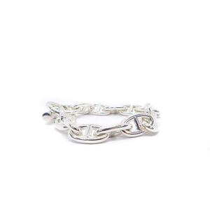 HERMES シェーヌダンクル GM シルバーブレスレット 14リンク AG925