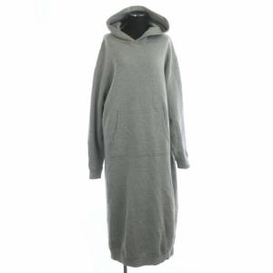 EVERYDAY I LIKE 21AW Sweat Dress ワンピース スエット 長袖 ストレート ロング フード 裏起毛 グレー