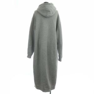 EVERYDAY I LIKE 21AW Sweat Dress ワンピース スエット 長袖 ストレート ロング フード 裏起毛 グレー