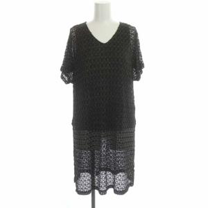 Ameri VINTAGE 20SS SHINE LACE LONG TOP & PANTS セットアップ 上下 カットソー 半袖 ワイドパンツ ニット