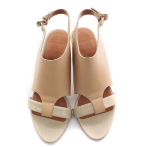 GIVENCHY レザー サンダル ストラップ ピンヒール 36 23cm べージュ