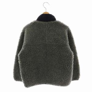 Patagonia W778F USA製 レトロフリース ジャケット ジップアップ スタンドカラー グレー 黒 ブラック