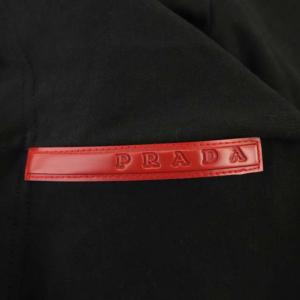 PRADA SPORT カットソー 長袖 ヘンリーネック プルオーバー コットン L 黒 ブラック