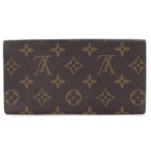 LOUIS VUITTON モノグラム ポルトカルトクレディ 長札入れ 財布 茶色 ブラウン M61818