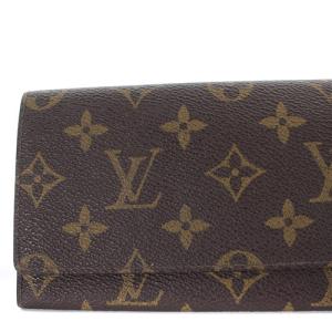 LOUIS VUITTON モノグラム ポルトカルトクレディ 長札入れ 財布 茶色 ブラウン M61818