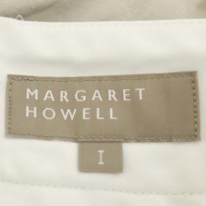 MARGARET HOWELL 20SS COTTON LINEN SILK パンツ ワイド テーパード タック ジッパーフライ 1 ライトベージュ