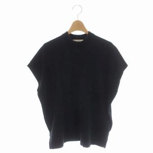 ドゥーズィエムクラス取扱 ノースリーブドルマンカットソー クルーネック プルオーバー コットン 38 黒 ブラック