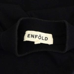 ENFOLD ドゥーズィエムクラス取扱 ノースリーブドルマンカットソー クルーネック プルオーバー コットン 38 黒 ブラック